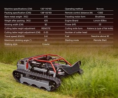 New 22HP Remote Control Lawn Mower Tracked Off-Road Free Shipping US