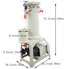 High-Flow Industrial Filter for Electroplating Nickel / Injection Molding 220V