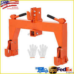 3 Point Hitch 2″ Receiver 3000LBS Attachments Quick Hitch for Category 1 Tractor