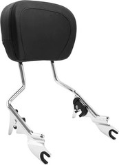 Detachable Sissy Bar Passenger Backrest Pad & Luggage Rack for Touring 09-25