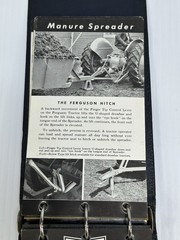 Vtg Ferguson Tractor System Implements Photos Salesman Pocket Binder Manual 40s