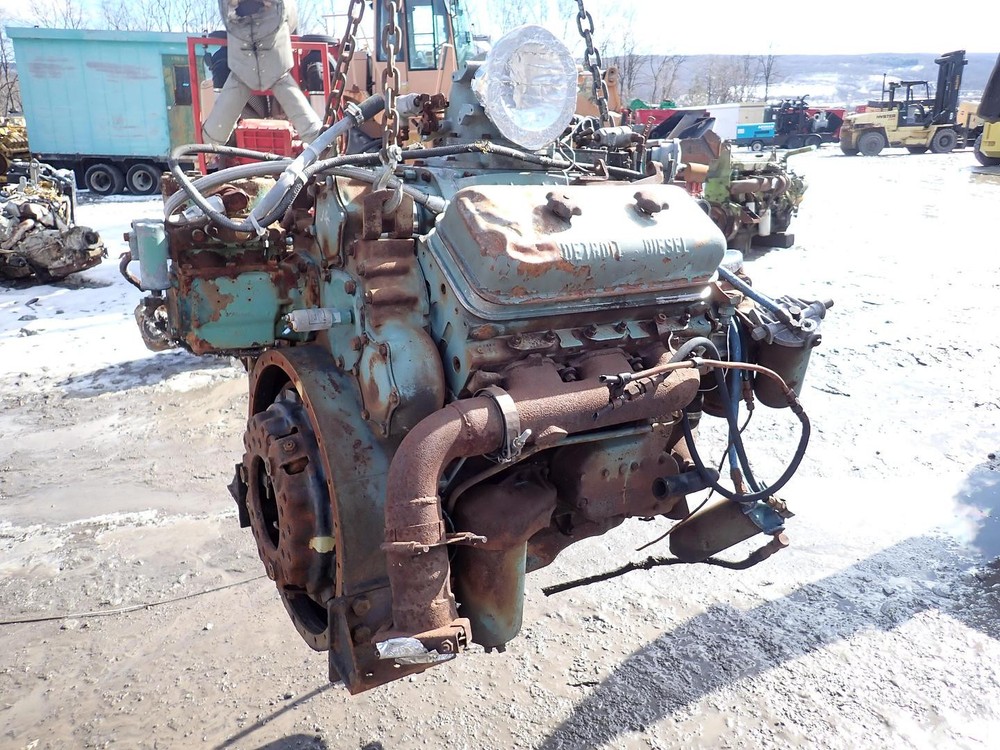 Detroit Diesel 6V71 Engine RUNS GOOD! JAKE BRAKE! VIDEO! Truck V6 GM