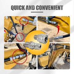 M16-M14 Hydraulic Attachment Fittings Quick Connect Adapters For Mini Excavator