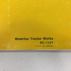 Genuine John Deere 1520 Tractor Parts Catalog PC-1121 1977 Dealer Service