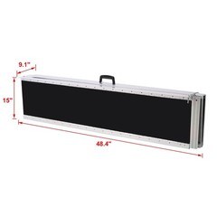 Portable Aluminum Wheelchair Ramp Non Skid Home Threshold Ramp 800LB Capacity
