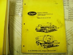 ETNYRE BLACK TOPPER BT BX BT/SAM OPERATION MANTENCE SAFTEY MANUAL