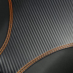 Two Piece Motorcycle Seat Suzuki GSXR600 GSXR750 2006-2007 Black Orange Stitch