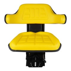 Yellow Universal Adjustable Tractor Suspension Seat Fits for Yellow,