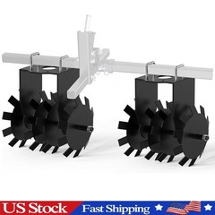Heavy Duty Disc Plow Harrow with 2″ Receiver Hitch Mount for ATVs /UTV ,Tractor