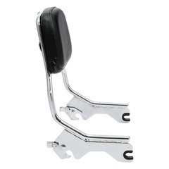 Detachable Sissy Bar Passenger Backrest Pad Chrome for Motorcycles