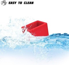 Car Seat Belt Buckle Holder, 2PCS Silicone Seatbelt Buckle Booster Color: Red
