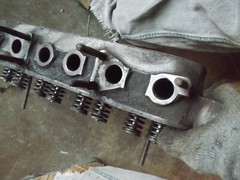 Allis Chalmers C tractor engine AC motor cylinder head & valves w/ springs (KK