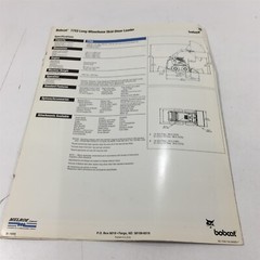 Genuine Original 1994 Bobcat 7753 LWB SSL Skid Steer Loaders Brochure B-1650