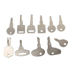 41 Heavy Equipment Keys for Case Cat Komatsu JCB Kubota Bobcat Volvo Doosan JLG