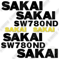 Fits Sakai SW780ND Decal Kit Roller-7 YEAR OUTDOOR 3M VINYL!