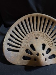 #22 CAST IRON Tractor Implement Seat WALTER A WOOD Hoosick Falls New York USA