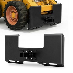 3/8″ Thick Skid Steer Mount Plate W/ 2″ Detachable Trailer Hitch Receiver Attach