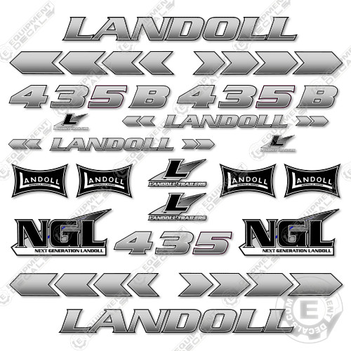 Fits Landoll 435B Decal Kit Traveling Axle Trailer – 7 YEAR OUTDOOR 3M VINYL!