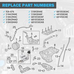 3.6 Upgraded Aluminum Engine Oil Cooler For 2011-2023 ALL Mopar, Chrysler, Dodge