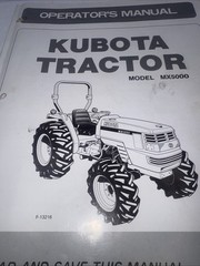 MX5000 Diesel Tractor Operator Maint Instruction Manual Kubota MX5000 2WD & 4WD