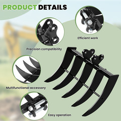 Rake Attachment For Mini Excavator One Ton To 1.5Ton Digger In Stock USA