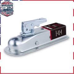 Straight Trailer Coupler 2″ Ball 3500 lbs Zinc Plated Steel