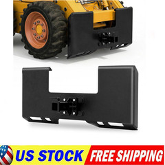 3/8″ Thick Skid Steer Mount Plate Quick Attachment w/2″ Removable Hitch Receiver