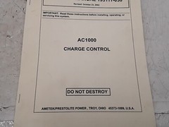 Ametek Owner’s Manual AC1000 Charge Control