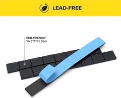 Black Adhesive Stick-On Wheel Weights, Low Profile, Easy Peel, 0.25oz (1/4oz) Ea