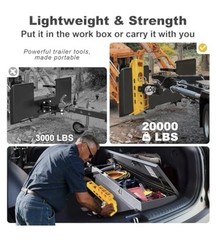 WARMOASIS Skid Steer Trailer Hitch Attachment 3 Ball 20,000 lb Capacity