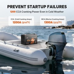 LiTime 12V 140Ah Dual Purpose LiFePO4 Battery CCA 900 1792Wh For Marine RV Solar