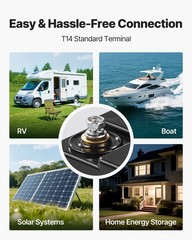 12V 50Ah LiFePO4 Battery, Up to 15000 Cycles, Deep Cycle Lithium Iron Phosphate
