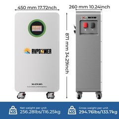 16.07kWh 48V 314Ah LiFePO4 Lithium Battery For Home Solar Energy Storage PV