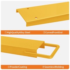 2pcs 96inch Heavy Duty Pallet Fork Extension Forklift Pallet Extensions Fork