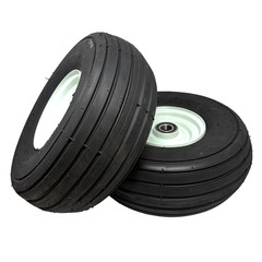 15×6-6 Tedder Tire & Wheel for 25mm (0.98) Axle and 2″ Hub (2 Pack)