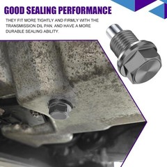 M14×1.5 Magnetic Oil Drain Plug, Transmission Oil Plug, Oil Pan Su Color: Gray