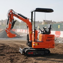 FREE SHIP 1Ton Mini Excavator B&S 13.5HP Crawler Hydraulic Digger