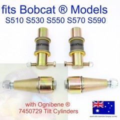 fits Bobcat Bobtach Pivot Pin Bush Bucket End Kit 7135590 46895002 46895003 S530