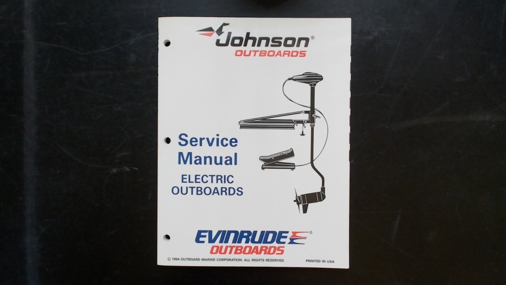 Johnson Evinrude Electric Outboards Service Manual 1994 OMC Wiring