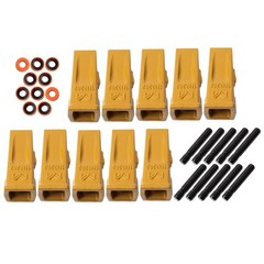 1U3202 Bucket Teeth with Pins 8E6208 Retainers 8E6209 for J200 Series – 10 Pack