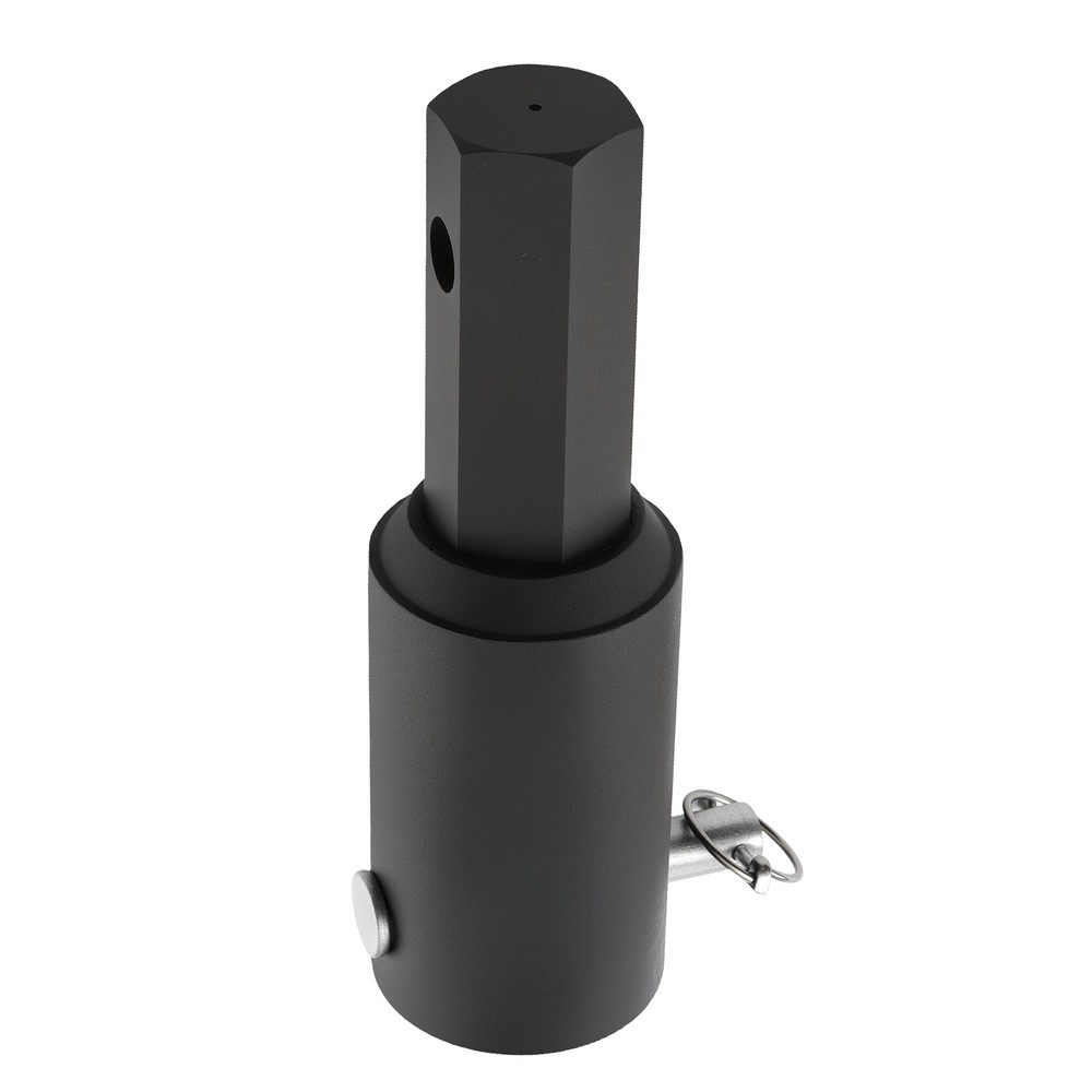 Auger Adapter 2″ Round to Hex for Mini Skid Steer Tractor Post Hole Digger