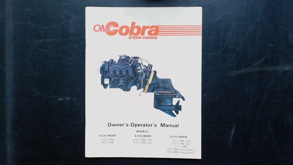 OMC Cobra Stern Drives Owner’s Manual 4-8 Cylinder Models 3000s