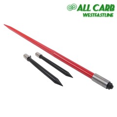 49″ 3000 Lbs Capacity Bale Fork Hay Spear Attachment With 2 Stabilizer Spears