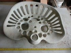 Vintage Cast Iron Tractor Seat Unbranded Painted Lot 26-16-20-N
