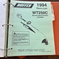 Vintage Hoffco dealer service binder manual. Many models included!