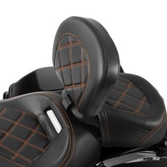 Rider Backrest Pad For Touring Street Glide Road Glide Electra Glide 2009-2023