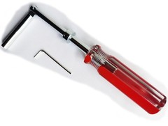 Elevator Door Key Drop Solid Carbon Steel with Plastic Handle Heavy Red