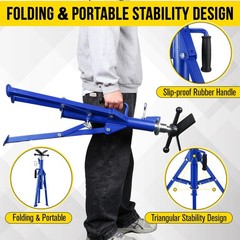 Garveetech V Head Pipe Jack Standheavy-Duty Pipe Stand 28-52 In Adjustable