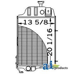 AT32527 Radiator fits John Deere 401D