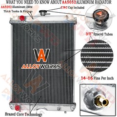 Aluminum 3 Row Radiator For Kubota L47 L4760 L5040 L5740 L5460 L5060 2014-on
